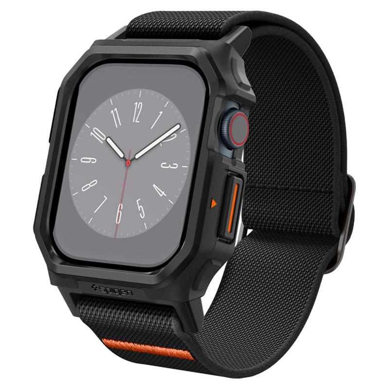 Spigen Lite Fit "Pro" - Case with strap for Apple Watch 10 42 mm (Matte Black)
