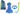 Blue Mask Diving Set, Fins, Snorkel Bestway 25039