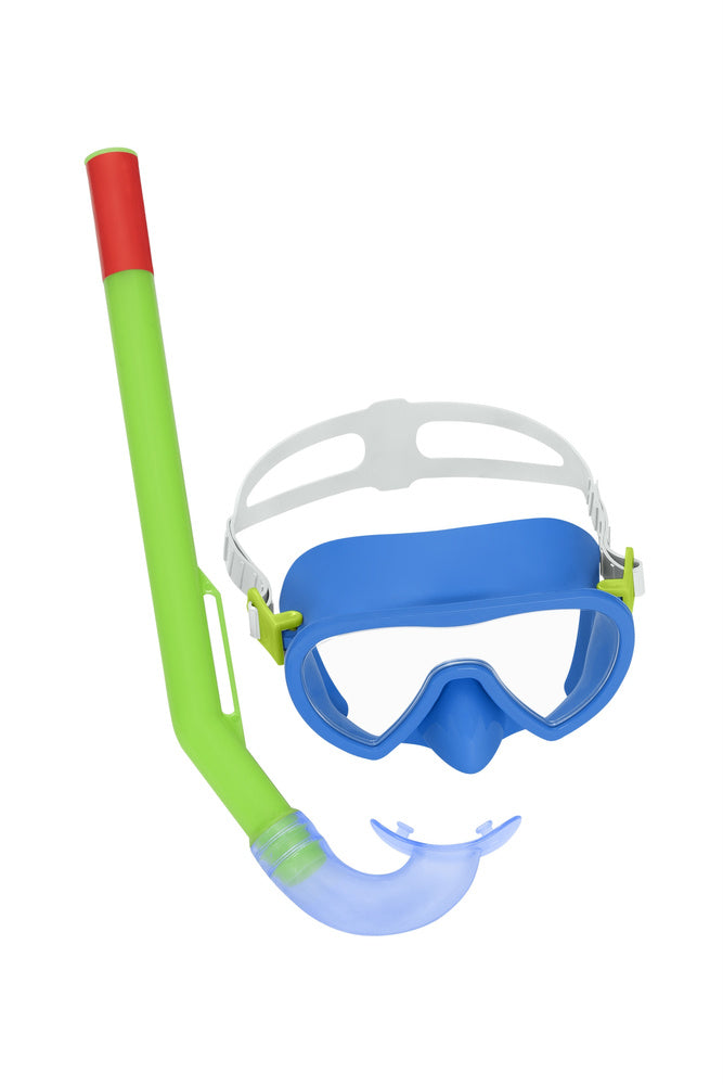 Blue Mask Diving Set, Fins, Snorkel Bestway 25039 (2)