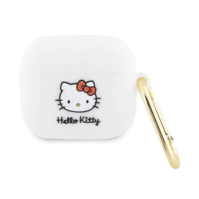 Hello Kitty Silicone 3D Kitty Head - case for AirPods 3 (white)
