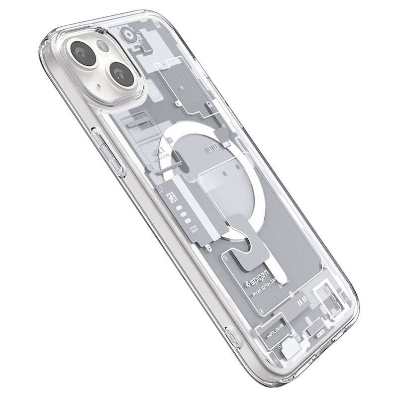 Spigen Ultra Hybrid MagSafe - case for iPhone 15 Plus (Zero One White) (9)