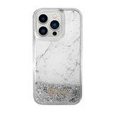 Guess Liquid Glitter Marble - case for iPhone 14 Pro Max (white) (3)