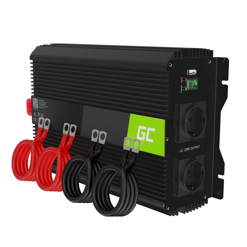 Green Cell - Power Inverter PRO 12V to 230V 2000W/4000W Modified Sine Wave