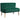 Retro-design sofa, 2-seater sofa, wooden legs, 117 cm x 56.5 cm x 77 cm, dark green