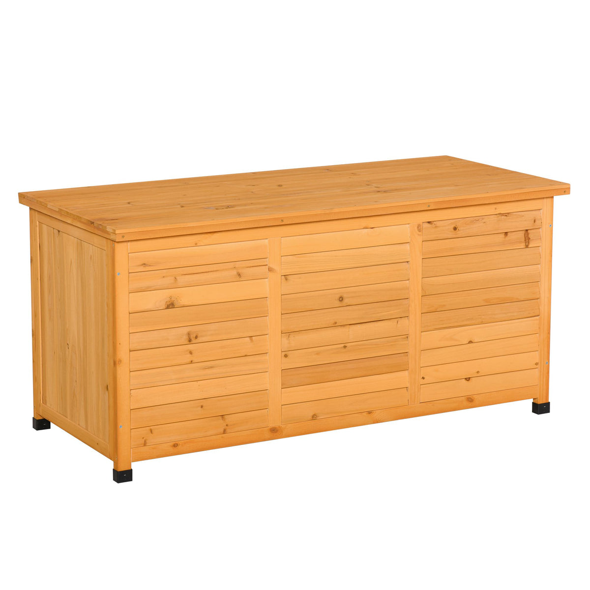 Garden box, cushion box, storage box, storage box, garden chest, weather-resistant, solid wood, 127 x 56 x 60 cm