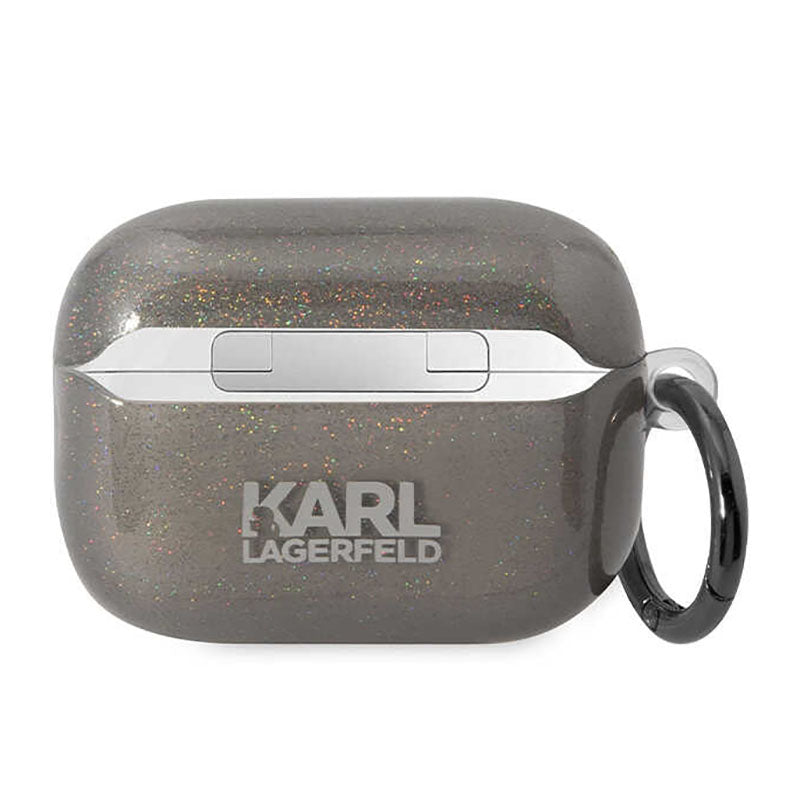Karl Lagerfeld Glitter NFT Karl & Choupette - Case for Apple AirPods Pro 2 (black) (2)