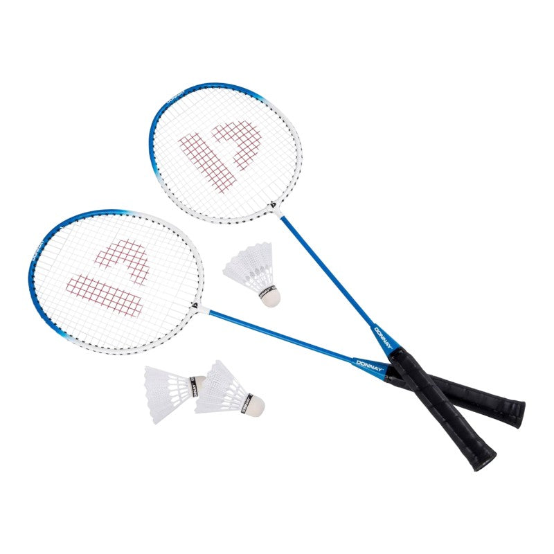 Donnay - 6-piece badminton set in a case (blue)
