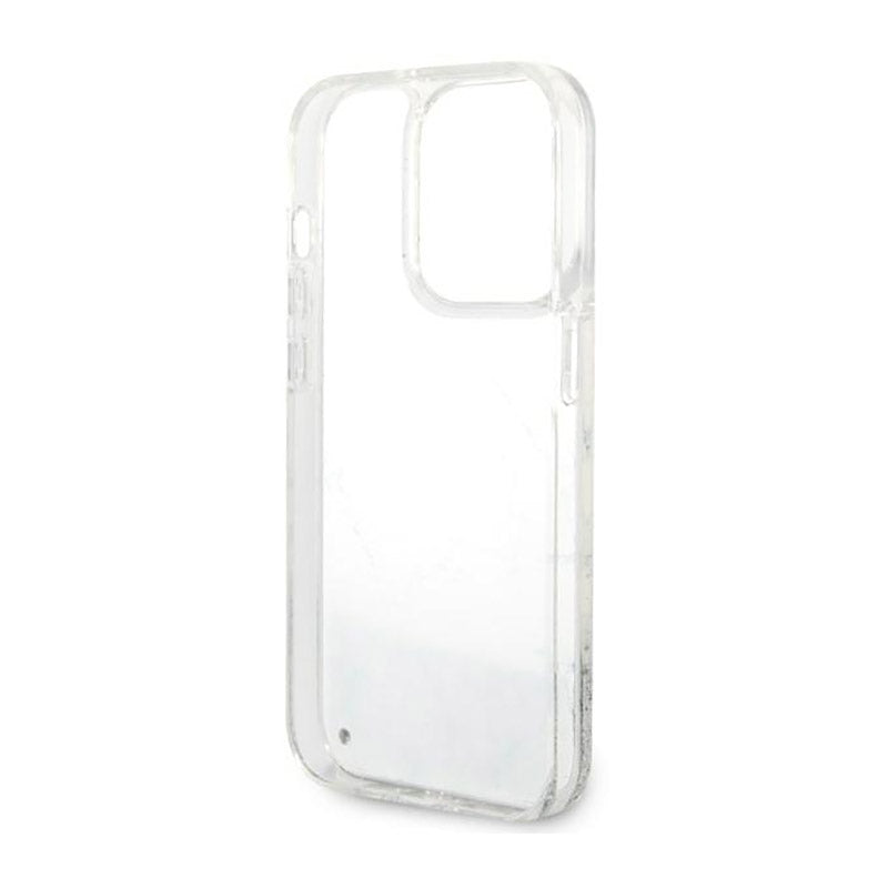 Guess Liquid Glitter Marble - case for iPhone 14 Pro Max (white) (7)