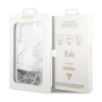 Guess Liquid Glitter Marble - case for iPhone 14 Pro Max (white) (8)