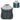 Dog raincoat, waterproof & breathable adjustable rain jacket with reflective strips leash opening green