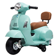 Electric Motorcycle for Kids Mini Vespa GTS 6V Electric Motorbike with Lithium Battery Ergonomic Seat Backrest