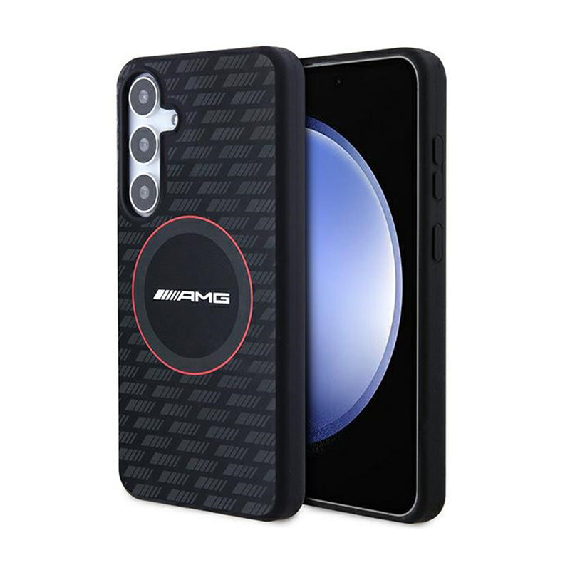 AMG Silicone Carbon Pattern MagSafe - case for Samsung Galaxy S24 (black)
