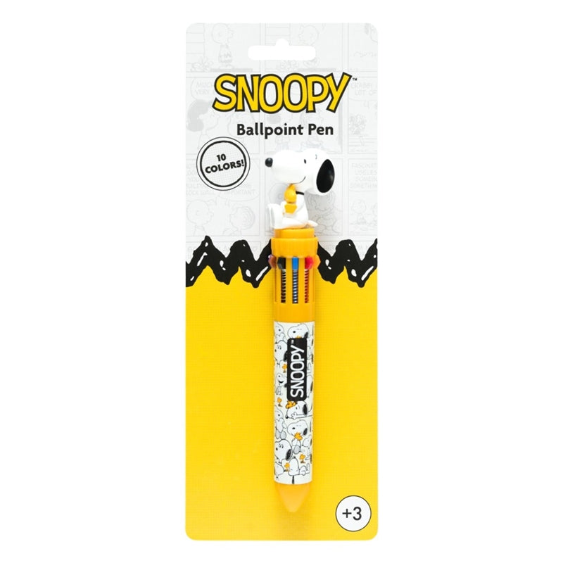 Snoopy - 10-color retractable ballpoint pen with a 3D figure from the Lazy Days collection
