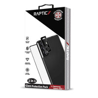 Raptic Glass 2-in-1 Bundle Kit for Samsung Galaxy S22+ (Screen protector + Camera lens protector)