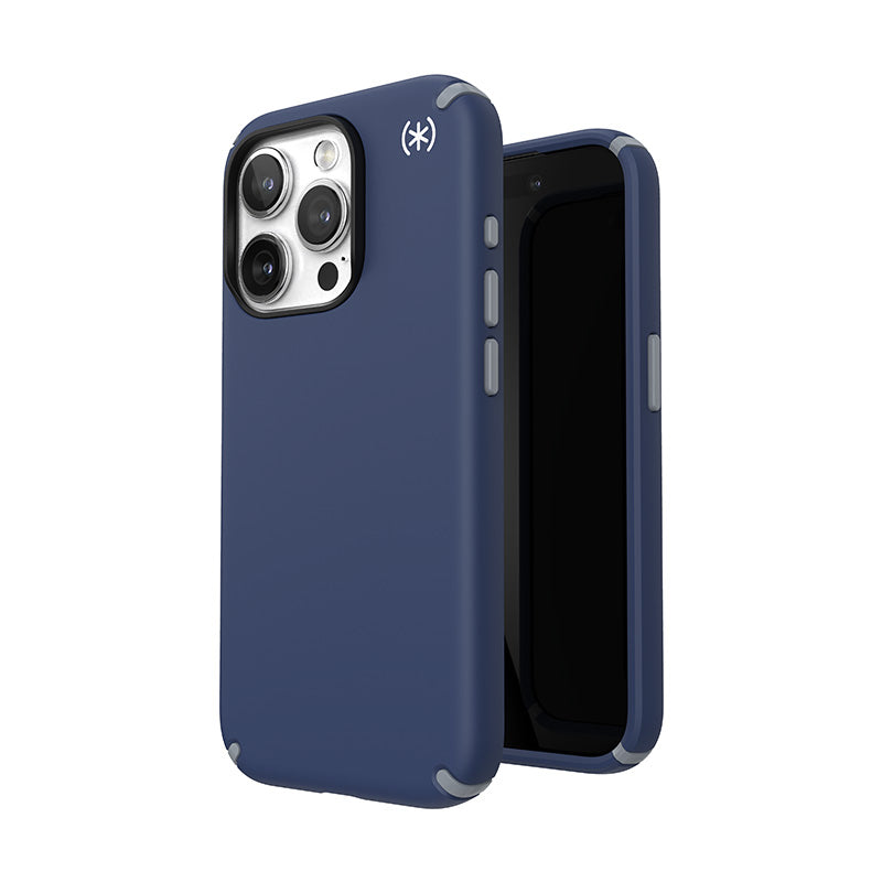 Speck Presidio2 Pro MagSafe Case - iPhone 15 Pro (Coastal Blue / Dusty Grey / White)