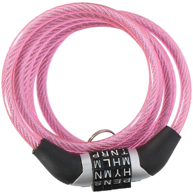Dunlop - Combination bike lock (pink)