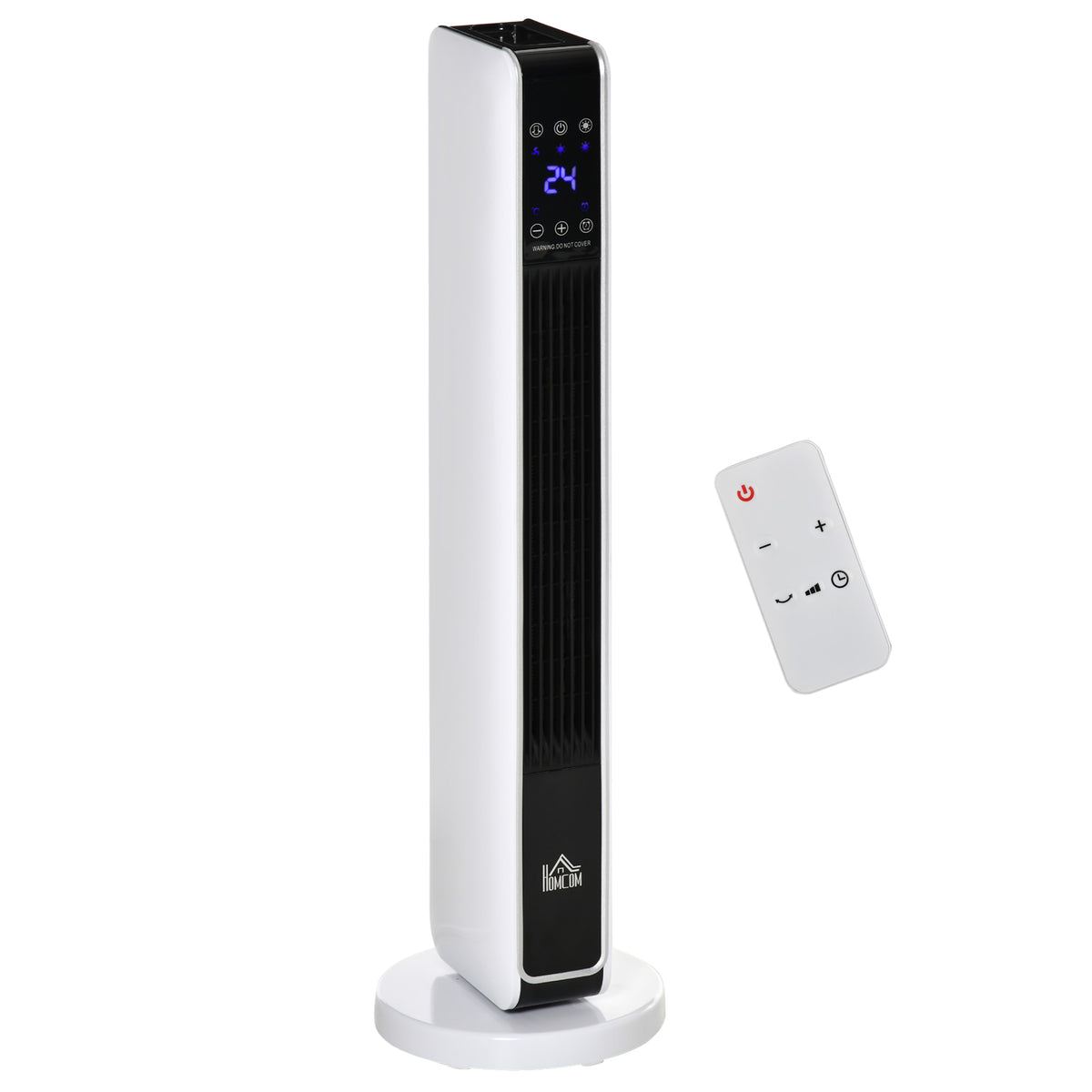 Heater Fan Heater 2200W Electric Ceramic Tower Heater with Remote Control 8-Hour Timer Oscillation Heater
