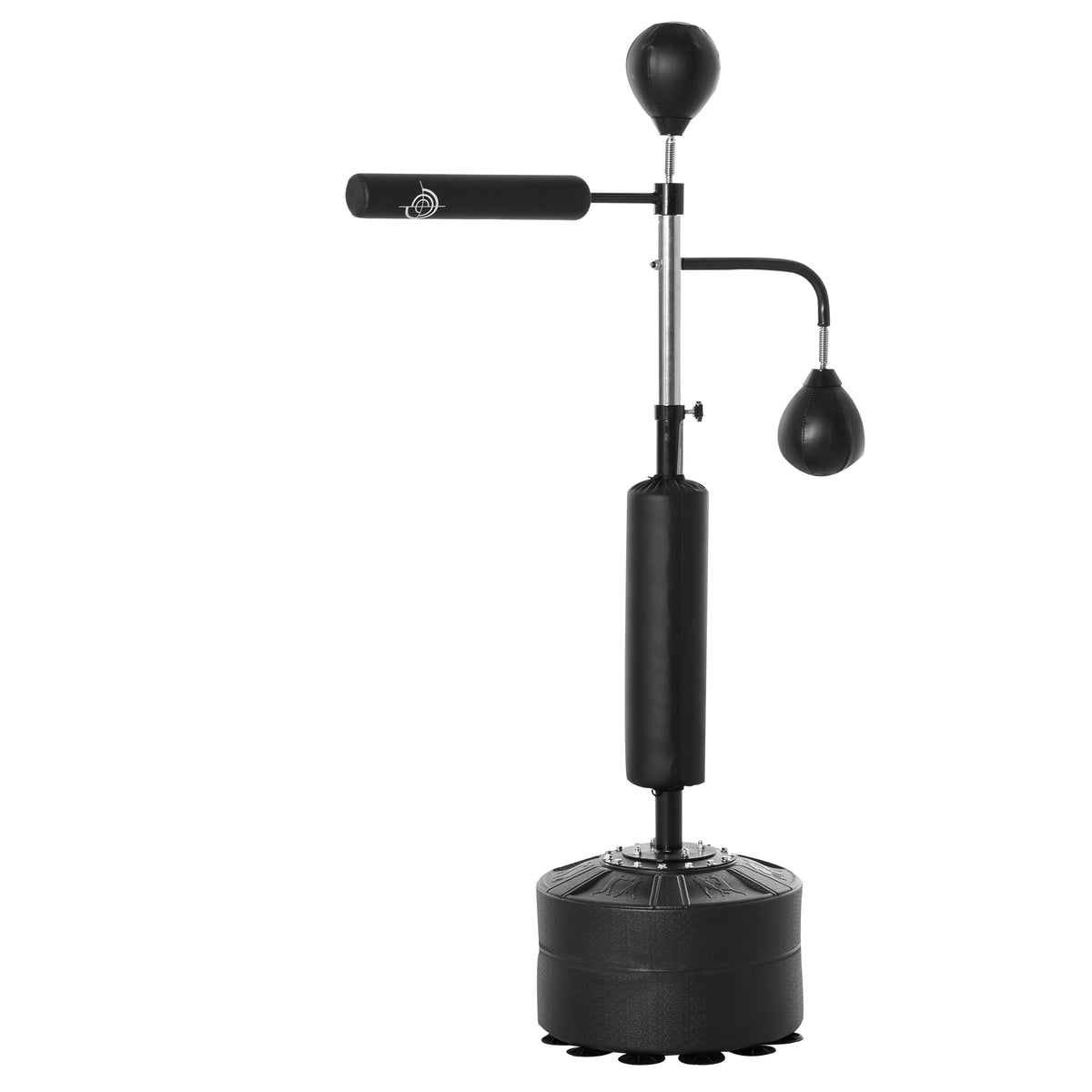 Boxing stand punching bag trainer with 2 speed balls, reflex bar and suction cup base, 160-230cm