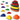 11-piece stepping stone set, non-slip design, for indoor & outdoor use, stackable, colorful
