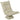 Floor chair with 5-position adjustable backrest, swivel, modern upholstered chair, beige