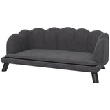 Dog Sofa Dog Couch, Washable Cover, Pet Sofa with Backrest and Wooden Legs, Cat Sofa, for Medium-Sized Dogs