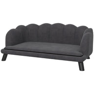 Dog Sofa Dog Couch, Washable Cover, Pet Sofa with Backrest and Wooden Legs, Cat Sofa, for Medium-Sized Dogs