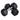 Hexagon cast iron dumbbell, rubber dumbbell, knurled handle, metal/rubber weights, black, 2 x 8 KG
