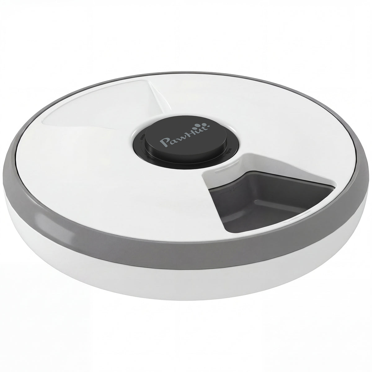 Automatic feeder, wireless automatic pet feeder with timer for up to 6 meals, LED display, cooling pack grey