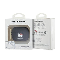 Hello Kitty Silicone 3D Kitty Head - case for AirPods Pro 2 (black) (4)