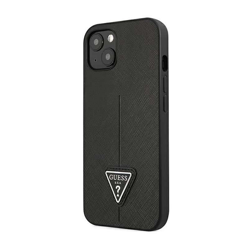 Guess Saffiano Triangle Logo Case - cover for iPhone 14 Plus (black) (2)