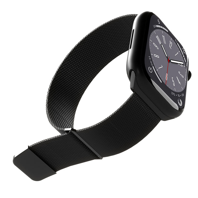 Puro Milanese Magnetic Band - Stainless steel strap for Apple Watch 38/40/41/42 mm (black) (2)