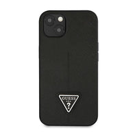 Guess Saffiano Triangle Logo Case - cover for iPhone 14 Plus (black) (3)