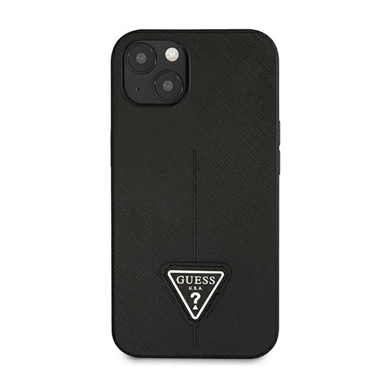 Guess Saffiano Triangle Logo Case - cover for iPhone 14 Plus (black) (3)