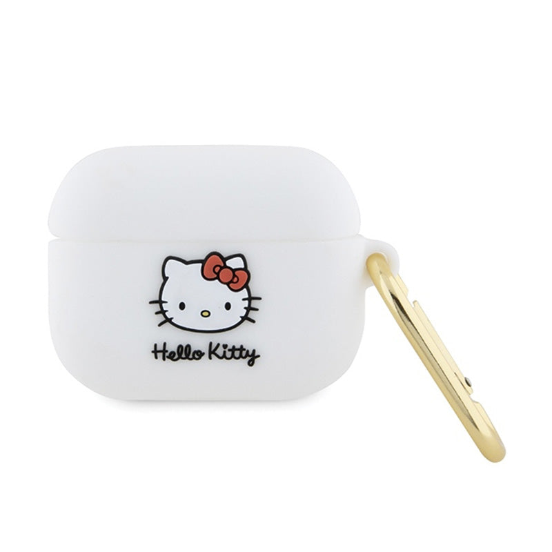 Hello Kitty Silicone 3D Kitty Head - case for AirPods Pro (white)