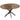 Extendable dining table for 4–6 people, kitchen table in industrial look with spider leg, rustic brown