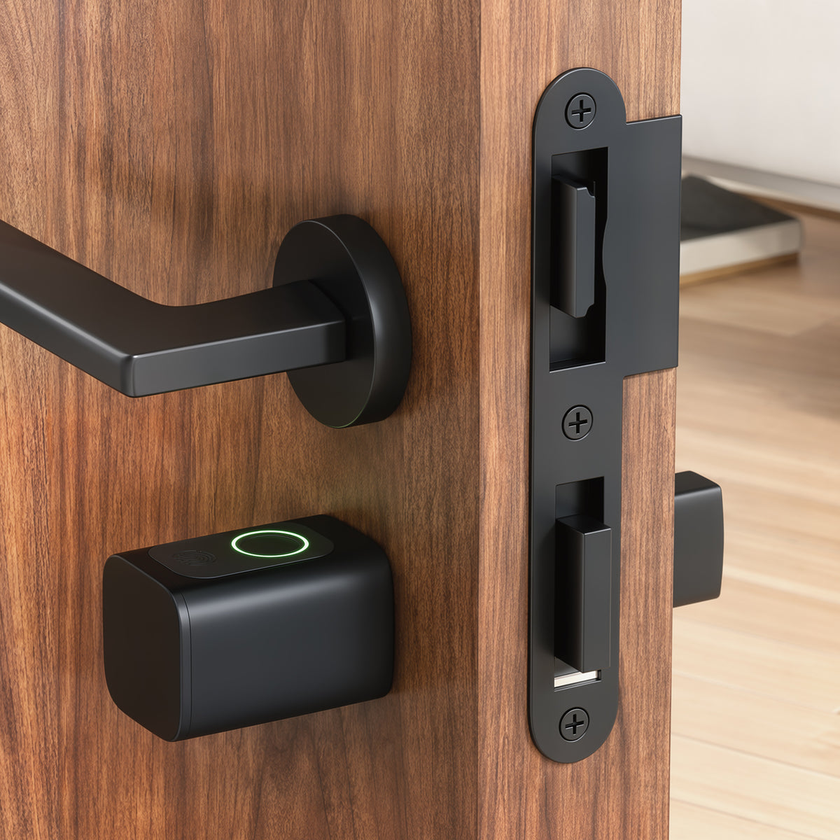 Smart door cylinder, 5-in-1 with fingerprint, code, app, NFC card & key, shared access, Bluetooth cylinder (2)