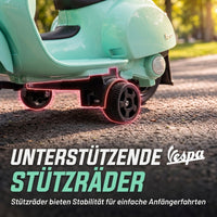 Electric Motorcycle for Kids Mini Vespa GTS 6V Electric Motorbike with Lithium Battery Ergonomic Seat Backrest (5)
