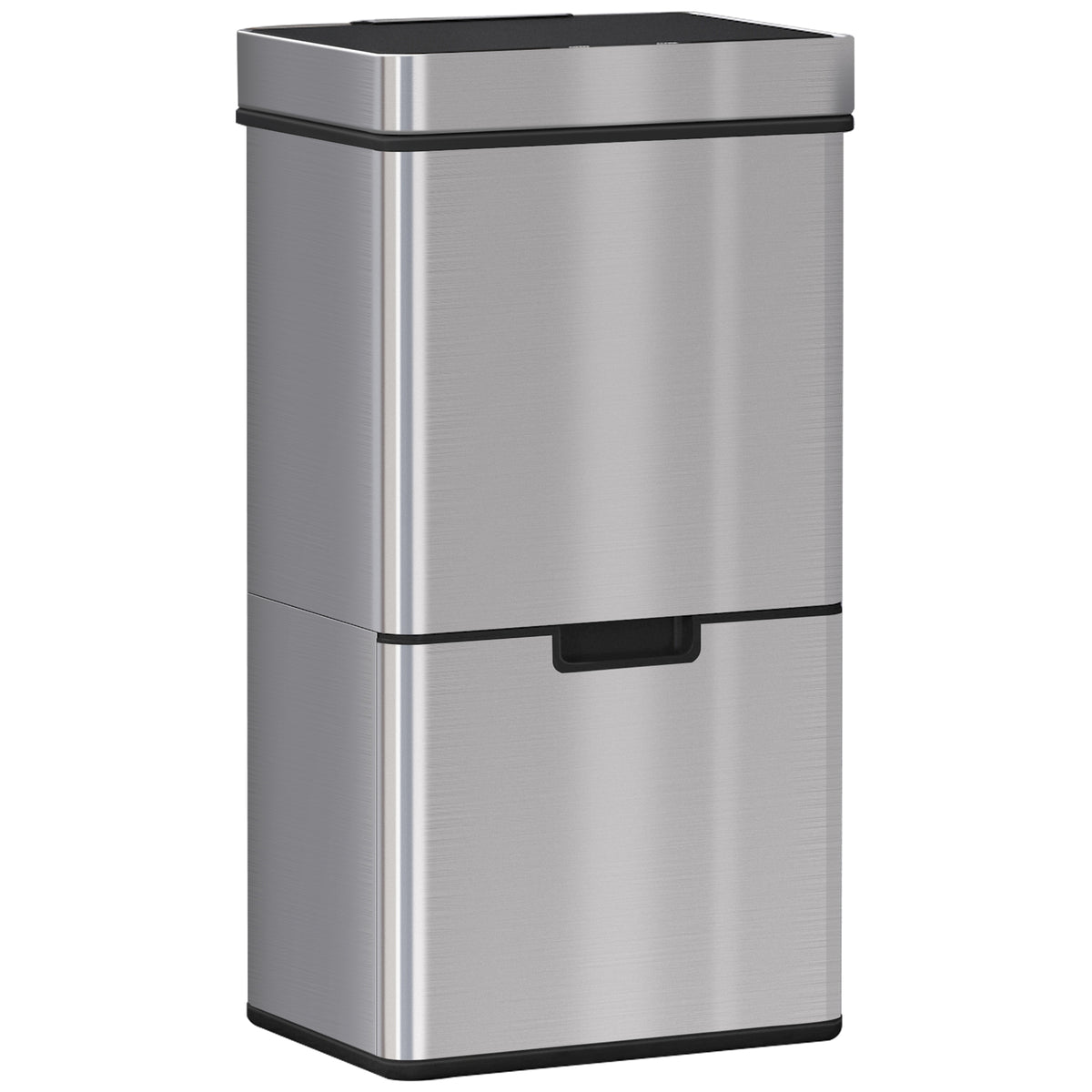 Sensor Trash Can 47L + 2 x 12.5L Automatic Waste Bin with Motion Sensor, Waterproof Stainless Steel Waste