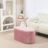 Bench, storage bench, upholstered bench, ottoman, retro design, velvet look, 81 cm x 40 cm x 41 cm, old rose (2)