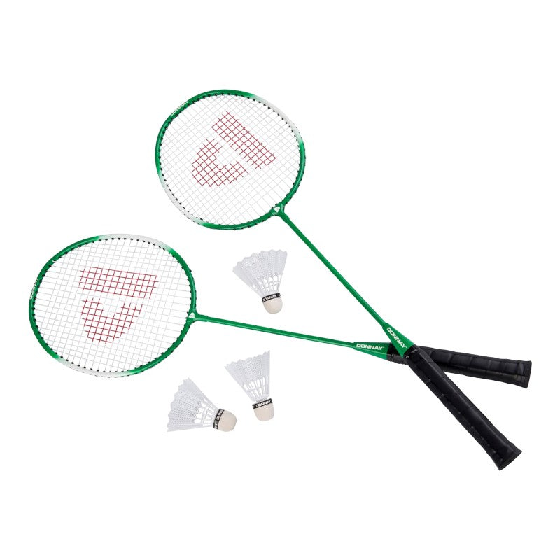 Donnay - 6-piece badminton set in a carry case (green)