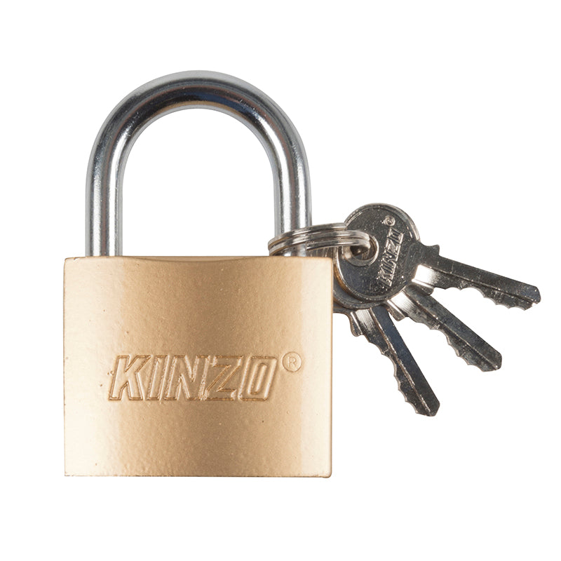 Kinzo - 50 mm brass padlock with three keys (2)