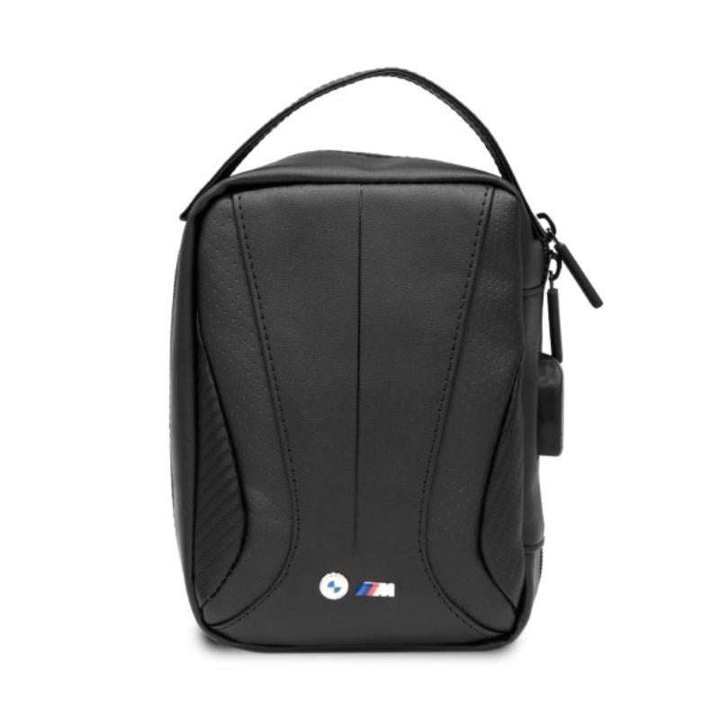 BMW Carbon&Perforated - Bag / organizer with external USB port (Black) (2)