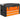 Toolbox empty, 49.7 x 25.3 x 28.9 cm tool chest with drawer, mini-box steel orange