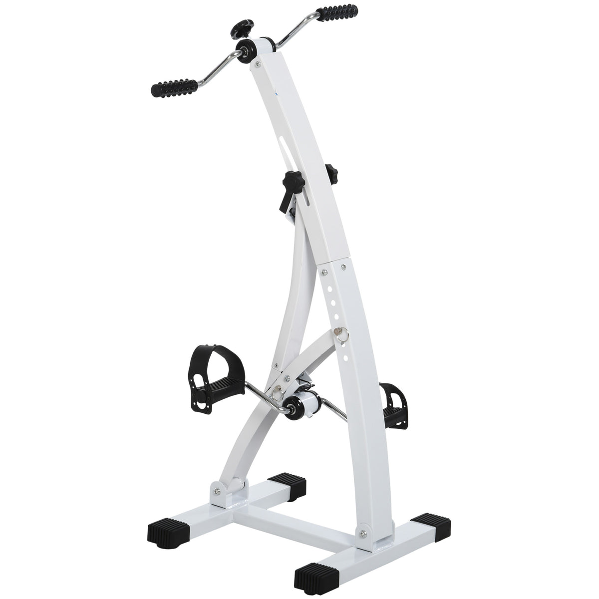 Pedal Exerciser for Seniors, Extra Quiet Mini Exercise Bike with LCD Display, Fixing Strap, Arm and Leg Trainer