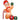 Gingerbread man with candy cane, 2.45 m tall, inflatable, white LED lighting, 170 x 100 x 245 cm