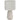 Table lamp, desk lamp, bedside lamp with linen shade, rocker switch, office lamp, 22 x 22 x 39 cm, beige