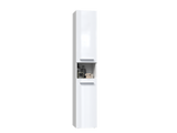Badezimmer-Hochschrank Nel I WEISS HOCHGLANZ – Produktabbildung 4