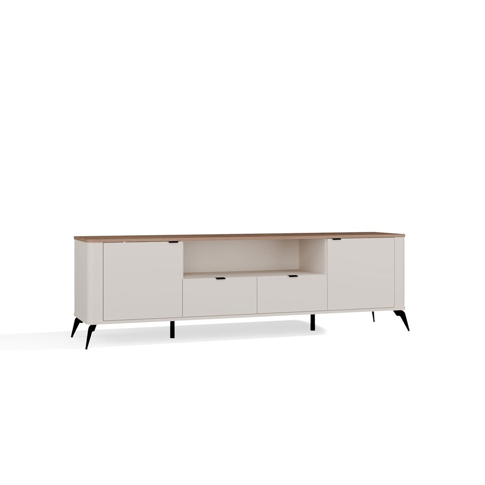 TV-Schrank CORDOBA 2D2S Kaschmir Beige Eiche Castello 2 Schubladen – Produktabbildung 13