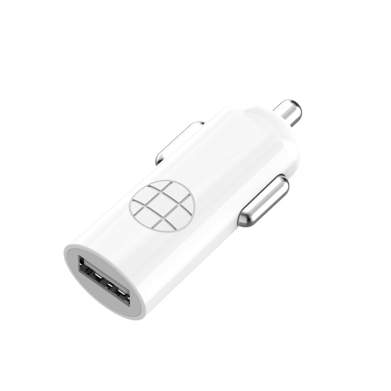 Budi - USB car charger + Lightning cable (white) (2)