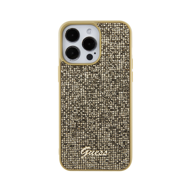 Guess Disco Metal Script - iPhone 15 Pro Max Case (gold) (3)